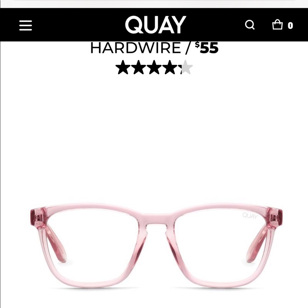 Quay blue light hardwire glasses